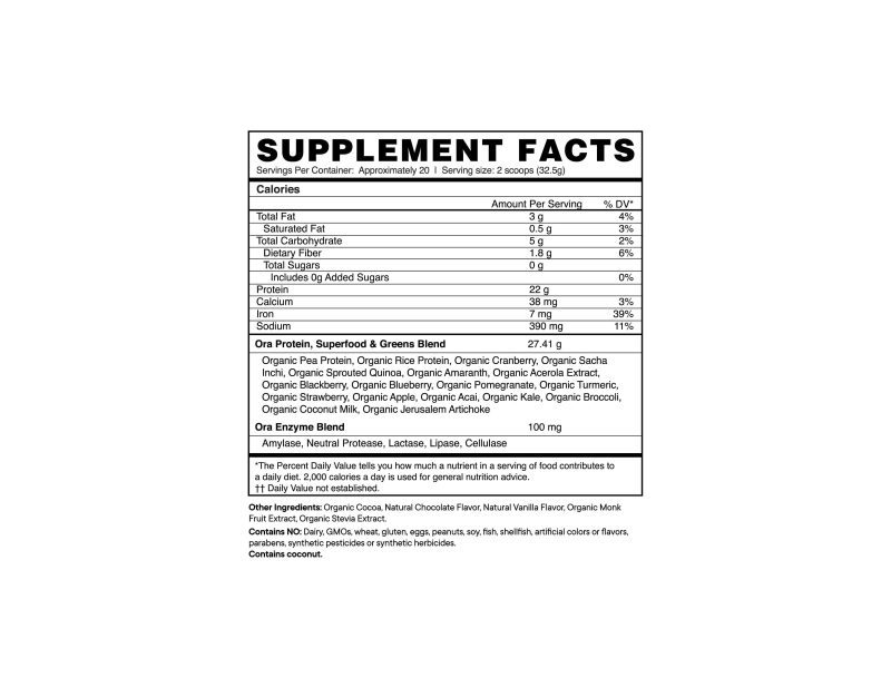 SLSC 30 Choc SupplementFacts