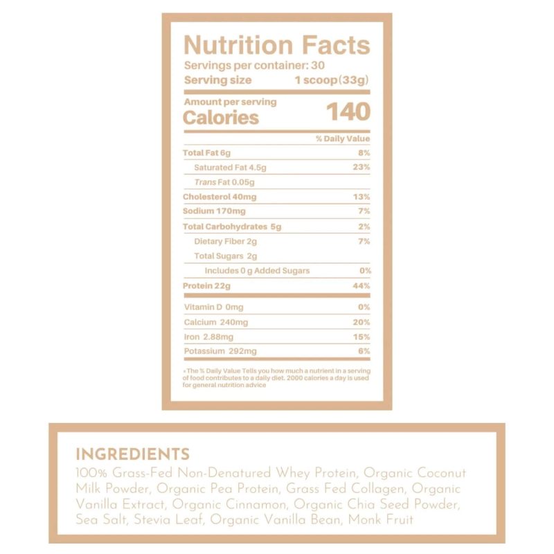 Snickerdoodle Protein Powder Nutrition Info