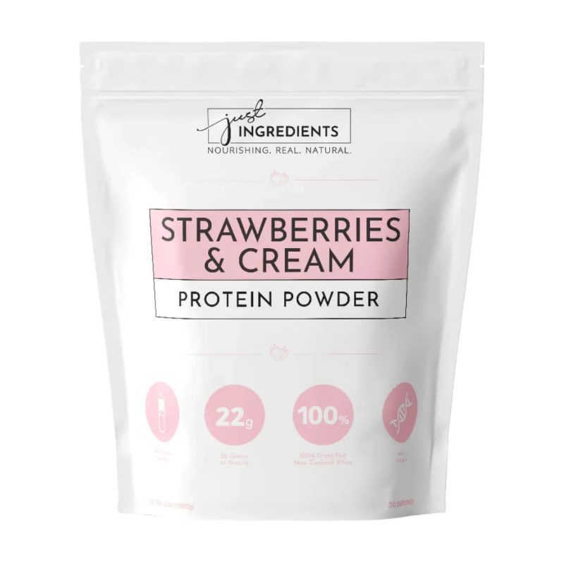 Strawberries CreamProteinPowderbyJustIngredients